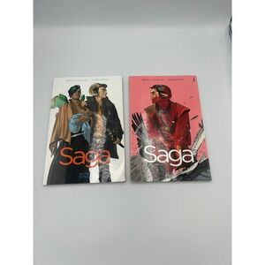 Saga Volume 1 & 2 Trade Paperback Set Brian K Vaughan Fiona Staples Image Comics